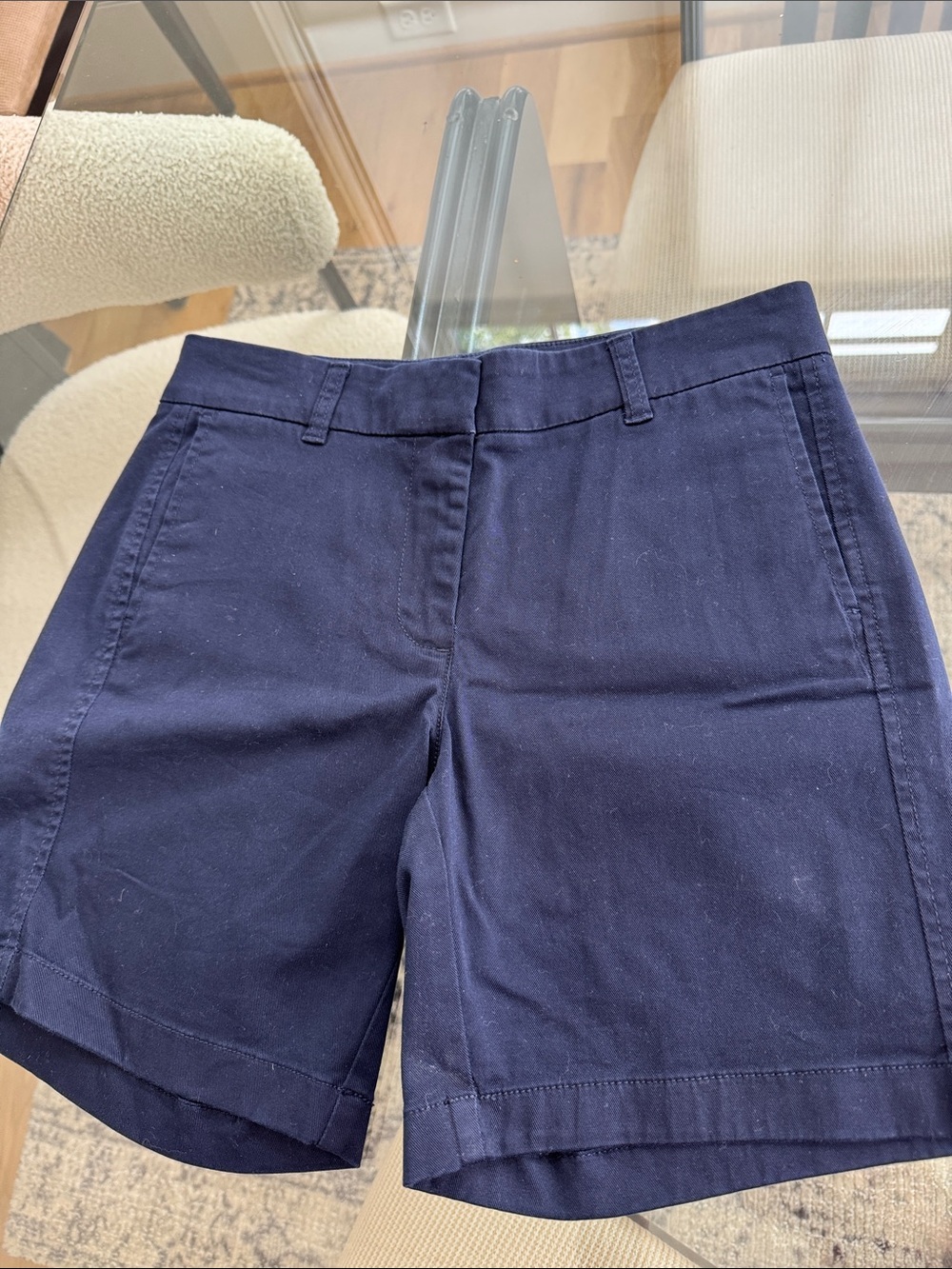 J. Crew Navy Tailored Chino Bermuda Shorts